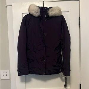 NWT - NILS Lilliana Ski Parka with Fur Hood - Aubergine